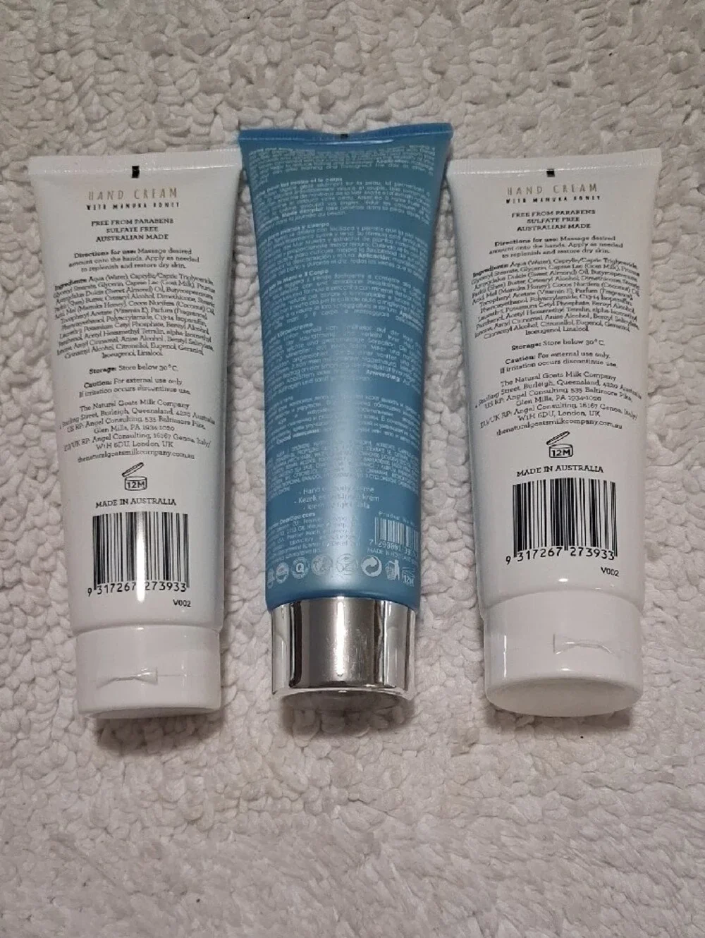 Bundle Of Premier Dead Sea Minerals  Cream & (2) Goats Milk Co. Creams